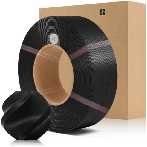 FILAMENTO DE REPUESTO BÁSICO PETG DE BAMBÚ DE 0.069 IN, 2.2 LBS 2.2 LIBRAS CON RFID PARA IMPRESORAS 3D BAMBU LAB A1/X1/P1, - 1