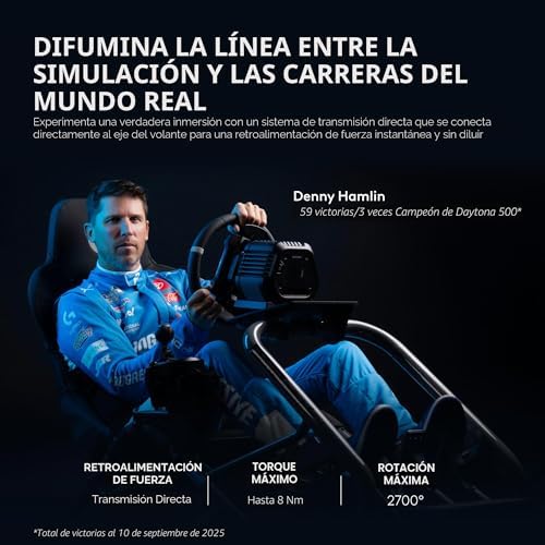 SISTEMA LOGITECH G RS50, CONFIGURACIÓN DE VOLANTE DE CARRERAS DE SIMULACIÓN DE 3 PIEZAS - BASE DE VOLANTE RS50 CON 8 NM - 2