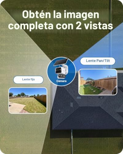 TAPO CÁMARA DE SEGURIDAD CON BATERÍA DE SEGURIDAD DE DOBLE LENTE 2K PAN - 3