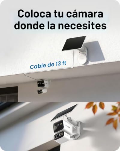 TAPO CÁMARA DE SEGURIDAD CON BATERÍA DE SEGURIDAD DE DOBLE LENTE 2K PAN - 5