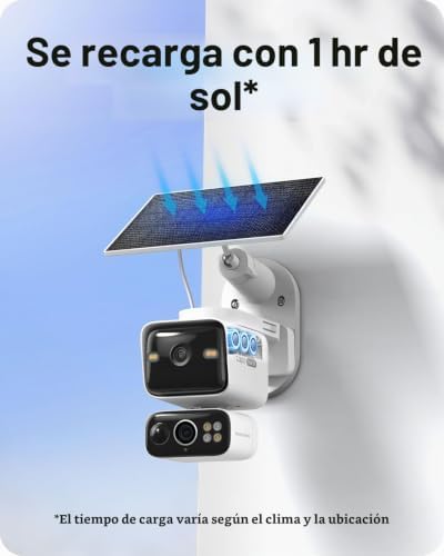 TAPO CÁMARA DE SEGURIDAD CON BATERÍA DE SEGURIDAD DE DOBLE LENTE 2K PAN - 6
