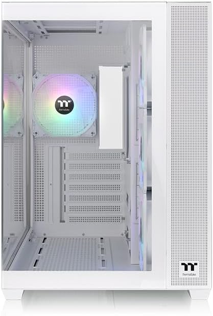 THERMALTAKE VIEW 380 TG ARGB SNOW ATX CARCASA INCLUYE 4 VENTILADORES ARGB DE 120MM SOPORTA TARJETA MADRE CON CONECTOR OCULTO - 2