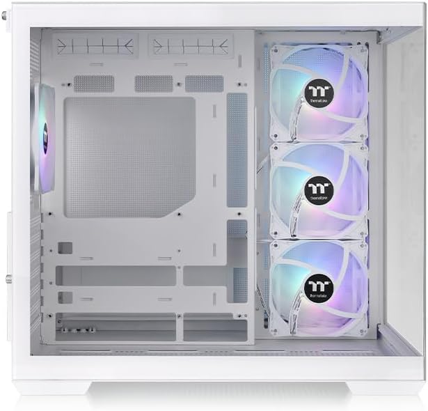 THERMALTAKE VIEW 380 TG ARGB SNOW ATX CARCASA INCLUYE 4 VENTILADORES ARGB DE 120MM SOPORTA TARJETA MADRE CON CONECTOR OCULTO - 3