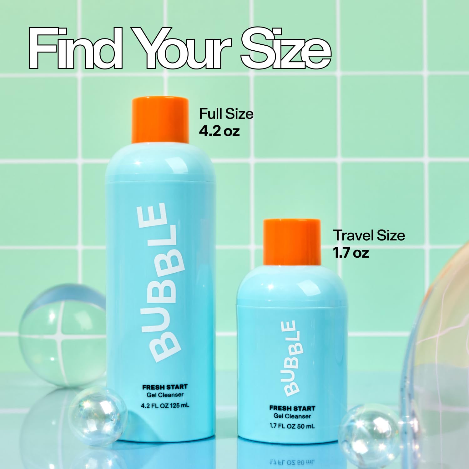 BUBBLE CUIDADO DE LA PIEL FRESH START GEL LIMPIADOR FACIAL SUAVE PARA PIELES GRASAS, 4.2 FL OZ - 3