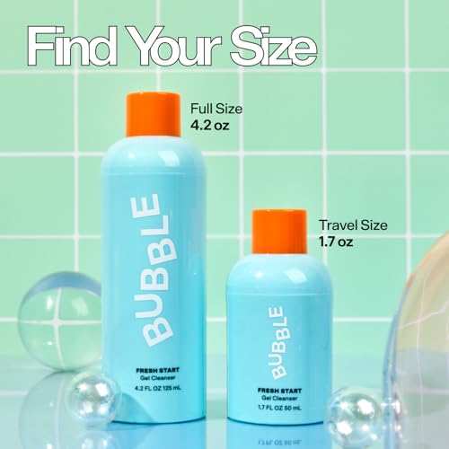 BUBBLE CUIDADO DE LA PIEL FRESH START GEL LIMPIADOR FACIAL SUAVE PARA PIELES GRASAS, 4.2 FL OZ - 7
