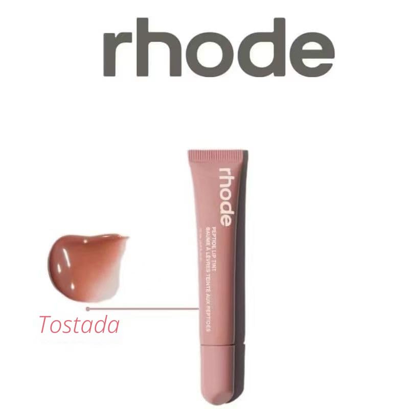 RHODE TINTE DE LABIOS BRILLANTE, COLOR LIGERO Y ACABADO HIDRATANTE, 3 FL OZ, 10ML TOAST - 6