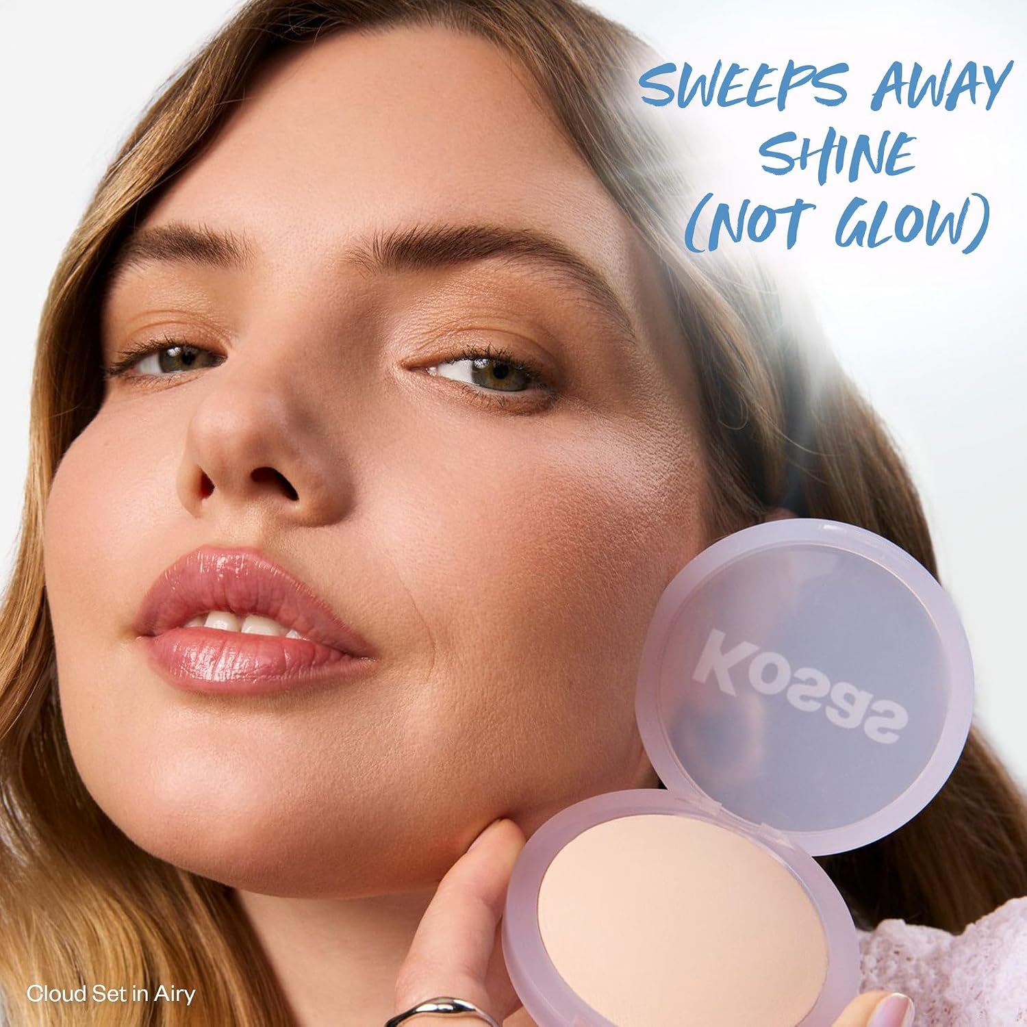 KOSAS CLOUD KIT DE MAQUILLAJE SET - POLVO FIJADOR HORNEADO PARA CARA, PORCELANA TRANSPARENTE - 3