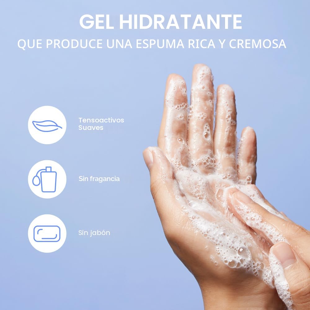 LANEIGE LIMPIADOR DE GEL SUAVE WATER BANK: PH EQUILIBRADO Y MEJORA LA BARRERA CON ÁCIDO HIALURÓNICO AZUL - 5