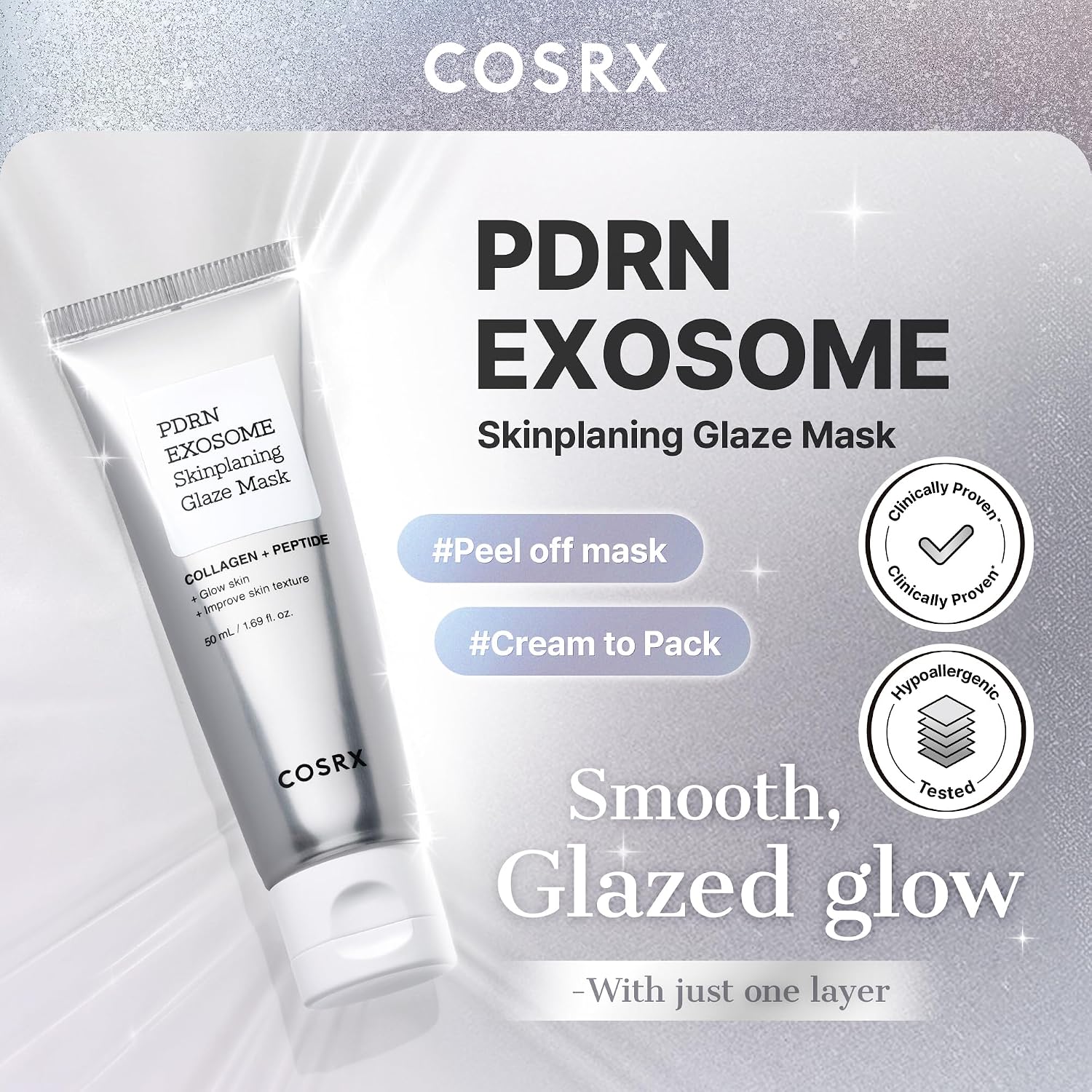 COSRX PDRN MÁSCARA FACIAL DE EXOSOMA DURANTE LA NOCHE, BRILLO DE PIEL - 5