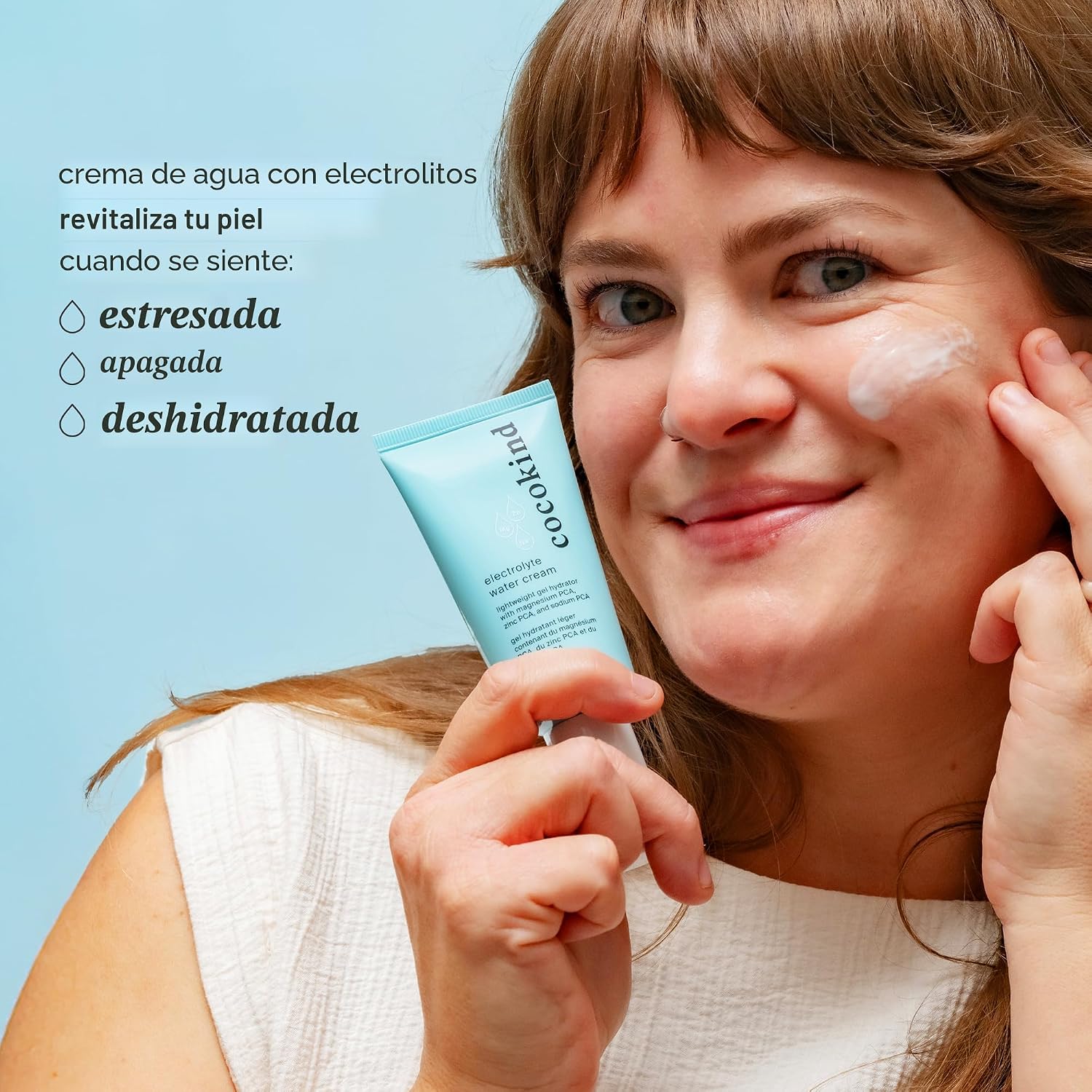 COCOKIND CREMA DE AGUA CON ELECTROLITOS HIDRATANTE LIGERO DE GEL DE AGUA CREMA DE DÍA HIDRATANTE EQUILIBRADA PARA TODO TIPO - 6