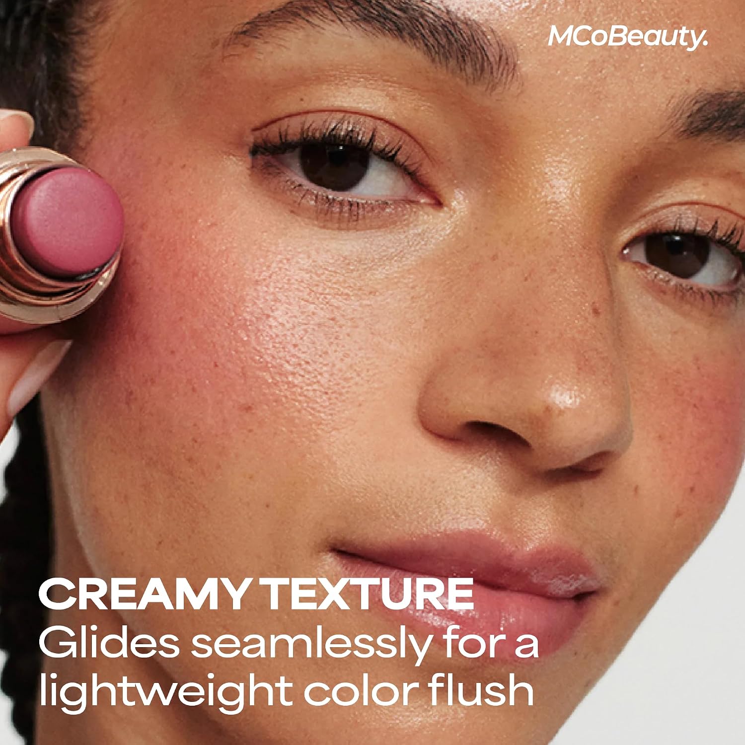 MCOBEAUTY - BARRA DE CREMA MULTIUSOS BABY FACE PARA LABIOS Y MEJILLAS - BARRA DE RUBOR EN TONO ROSA ROSA - CONTIENE ACEITE - 4