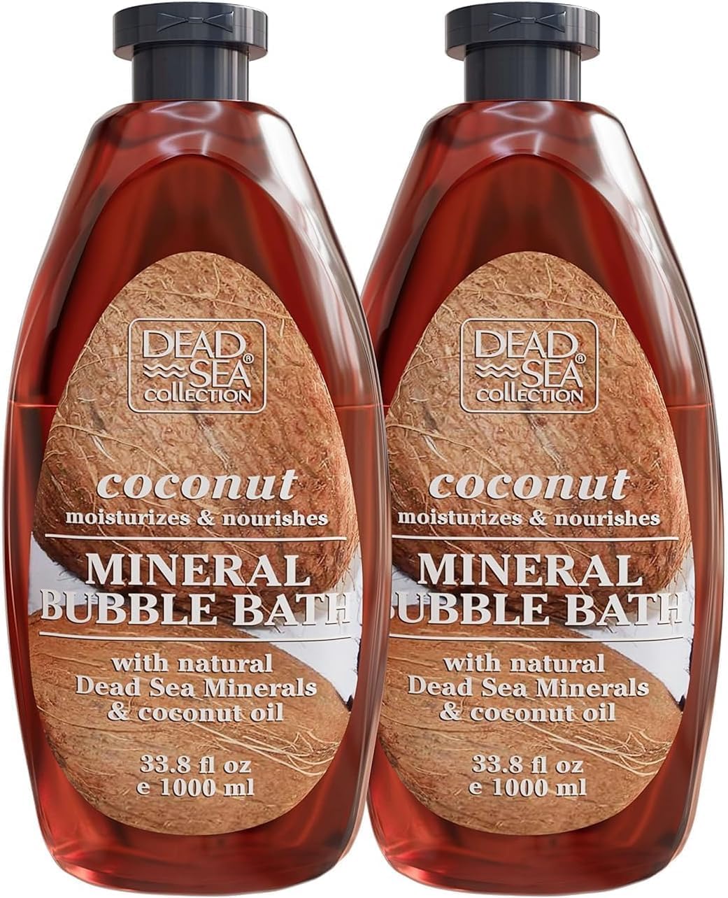 DEAD SEA COLLECTION BAÑO DE BURBUJAS CON COCO PARA MUJERES Y HOMBRES, ACEITE DE COCO Y MINERALES PUROS DEL MAR MUERTO, PIEL - 1