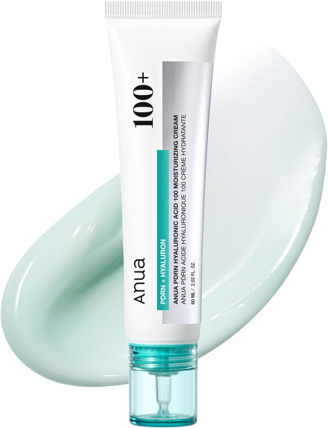 ANUA PDRN - CREMA HIDRATANTE CON ÁCIDO HIALURÓNICO 100, 2.02 ONZAS LÍQUIDAS, LIGERA, NO GRASA HIDRATANTE FACIAL CON ADN - 1