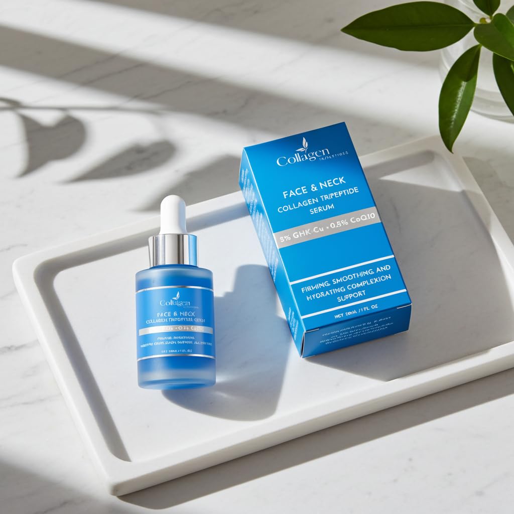 SUERO FACIAL Y CUELLO, 5% DE TRIPÉPTIDO DE COBRE GHK-CU 0.5% DE COENZIMA Q10, PALMITOIL TRIPÉPTIDOS REVITALIZADOR - 6