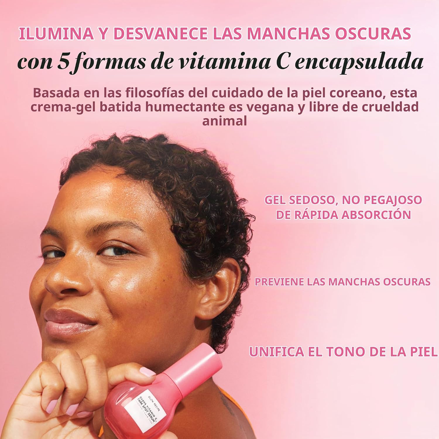 BRILLO GLOW RECIPE SUERO DE VITAMINA C DE GUAYABA PARA PIELES SENSIBLES, HIDRATANTE, ILUMINADOR Y VEGANO PARA EL CUIDADO - 2