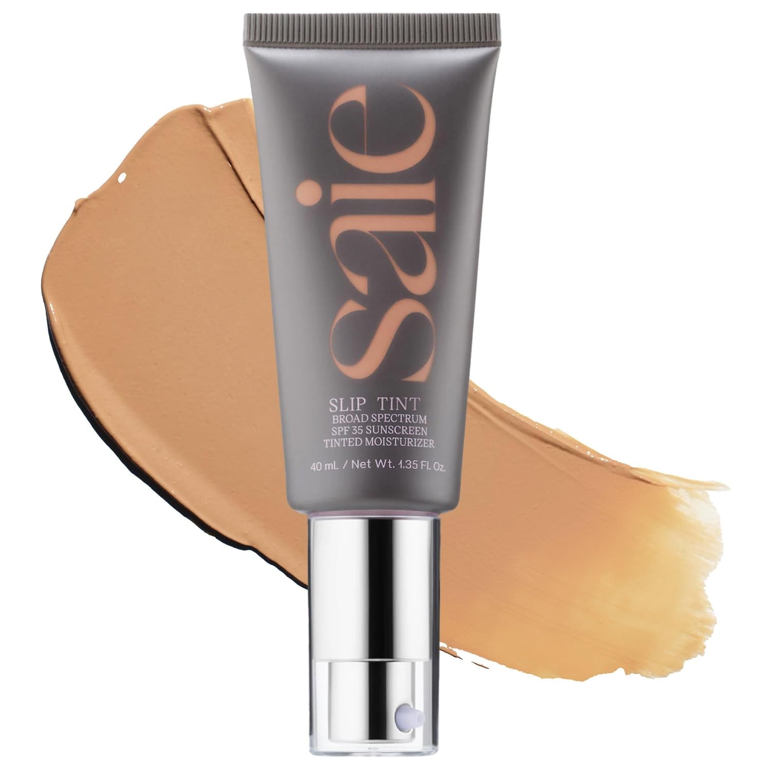SAIE SLIP TINT - PROTECTOR SOLAR TINTADO PARA CARA, SPF 35, TRES MITAD 1.35 ONZAS - 1