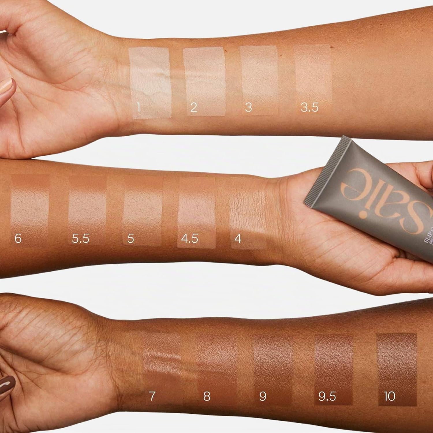 SAIE SLIP TINT - PROTECTOR SOLAR TINTADO PARA CARA, SPF 35, TRES MITAD 1.35 ONZAS - 4