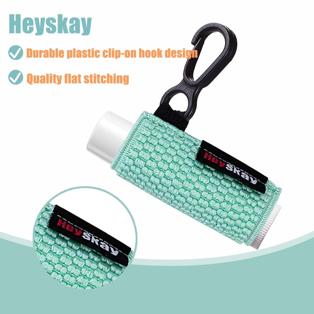 HEYSKAY 5PCS PORTABĂLSAMOS FUNDAS PARA LĂPIZ LABIAL LLAVERO PORTABRILLO LABIAL LLAVERO PROTECTOR LABIAL FUNDAS ELĂSTICAS - 3