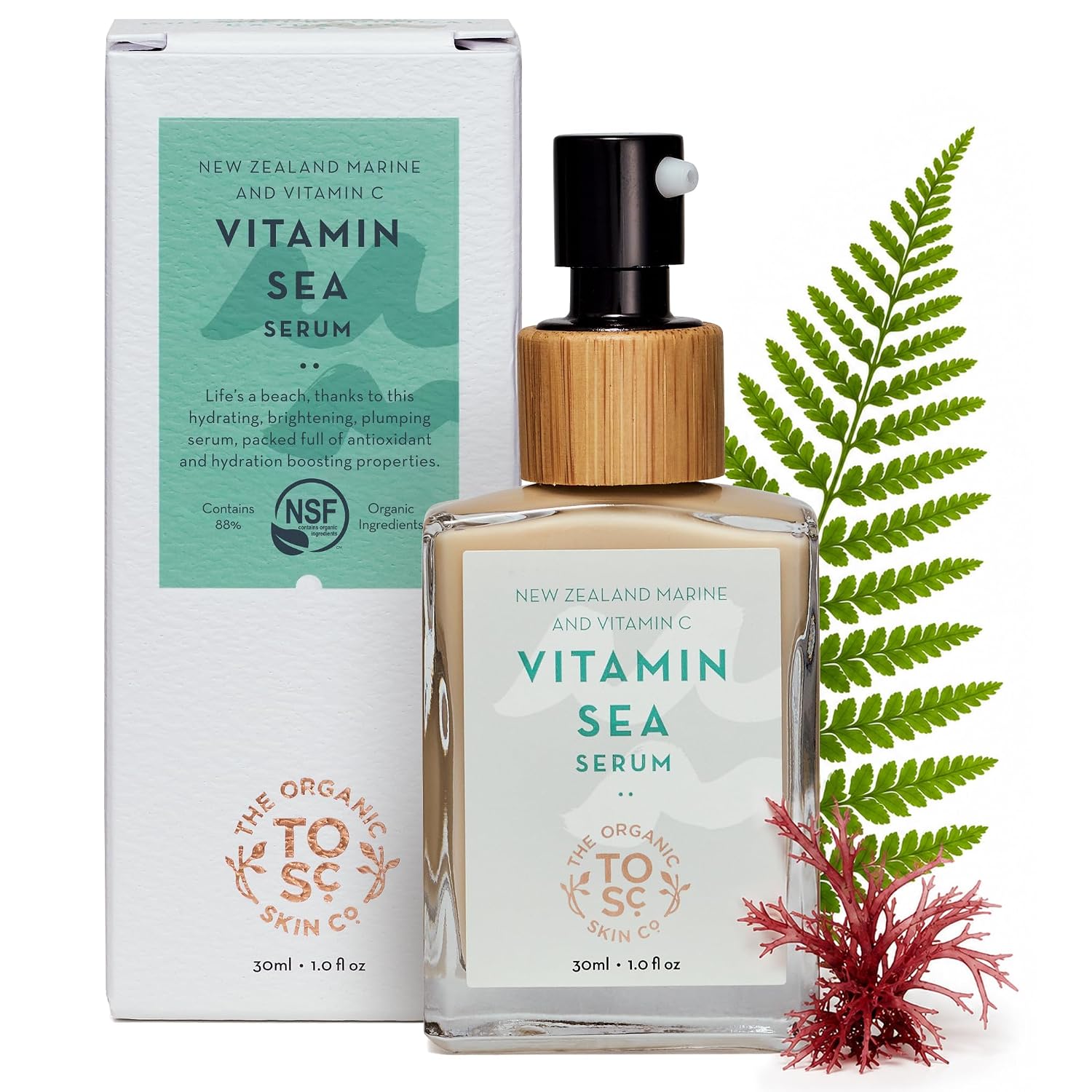SUERO FACIAL CON VITAMINA C PARA UNA PIEL BRILLANTE SUERO ILUMINADOR DE VITAMINA C REJUVENECEDOR CON ACEITES ORGÁNICOS - 1