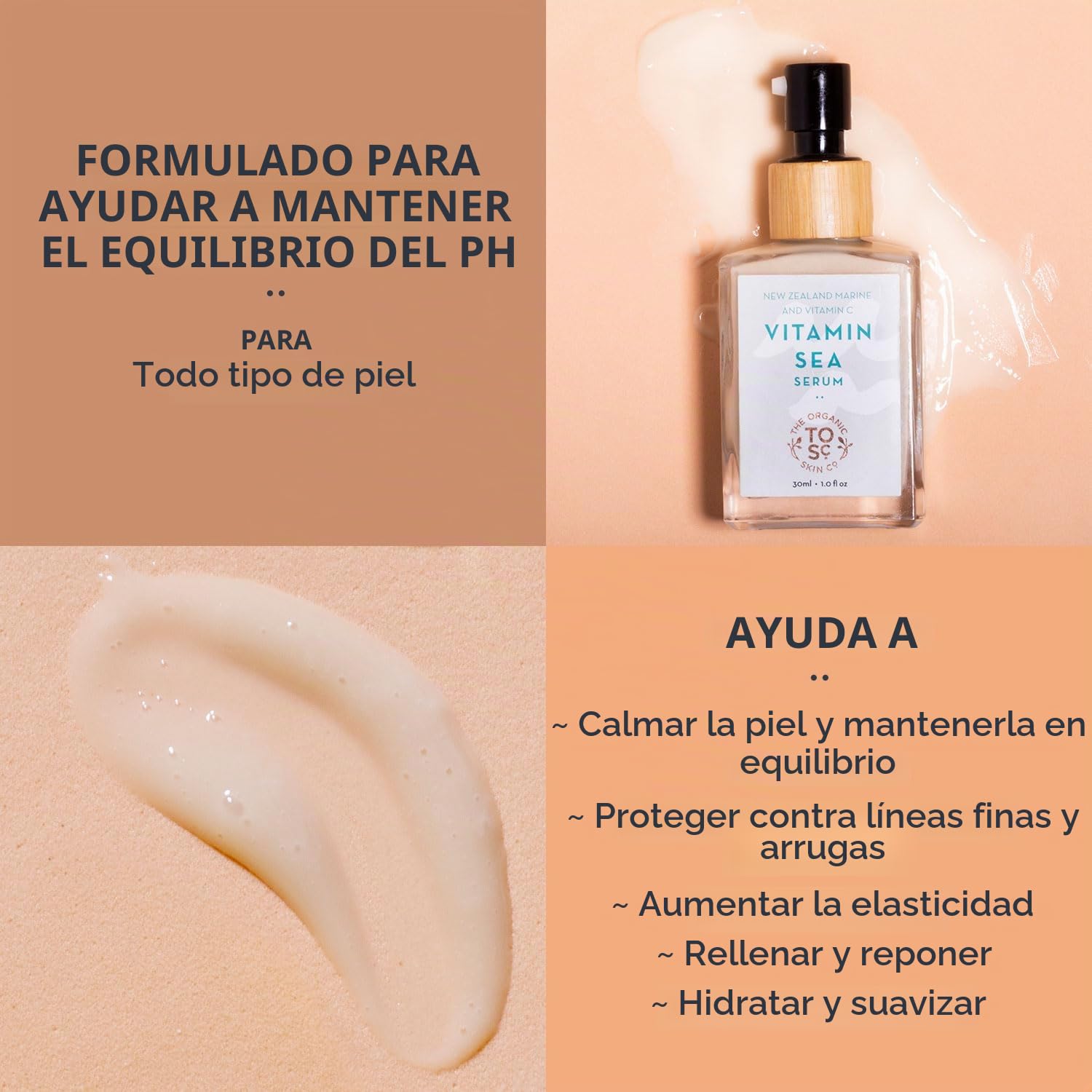 SUERO FACIAL CON VITAMINA C PARA UNA PIEL BRILLANTE SUERO ILUMINADOR DE VITAMINA C REJUVENECEDOR CON ACEITES ORGÁNICOS - 2