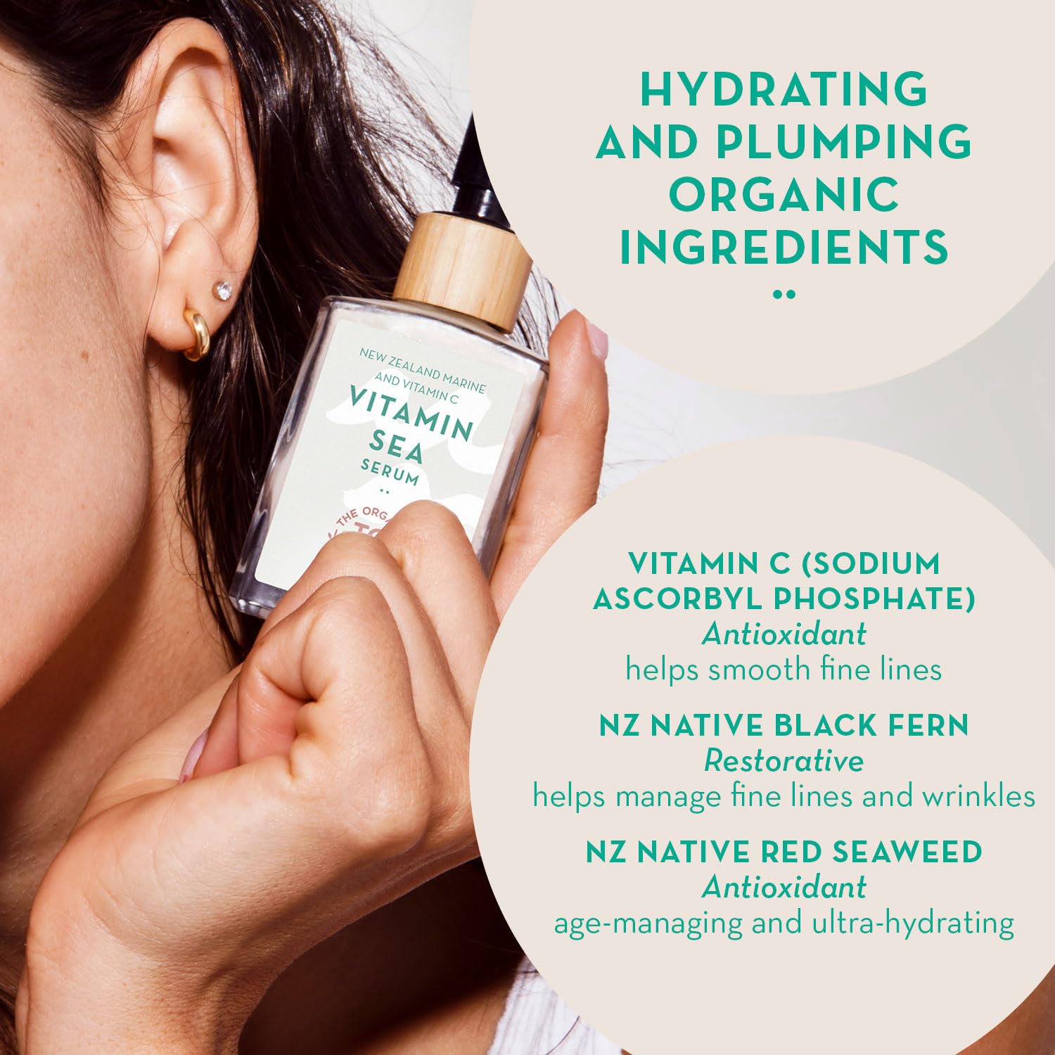 SUERO FACIAL CON VITAMINA C PARA UNA PIEL BRILLANTE SUERO ILUMINADOR DE VITAMINA C REJUVENECEDOR CON ACEITES ORGÁNICOS - 3