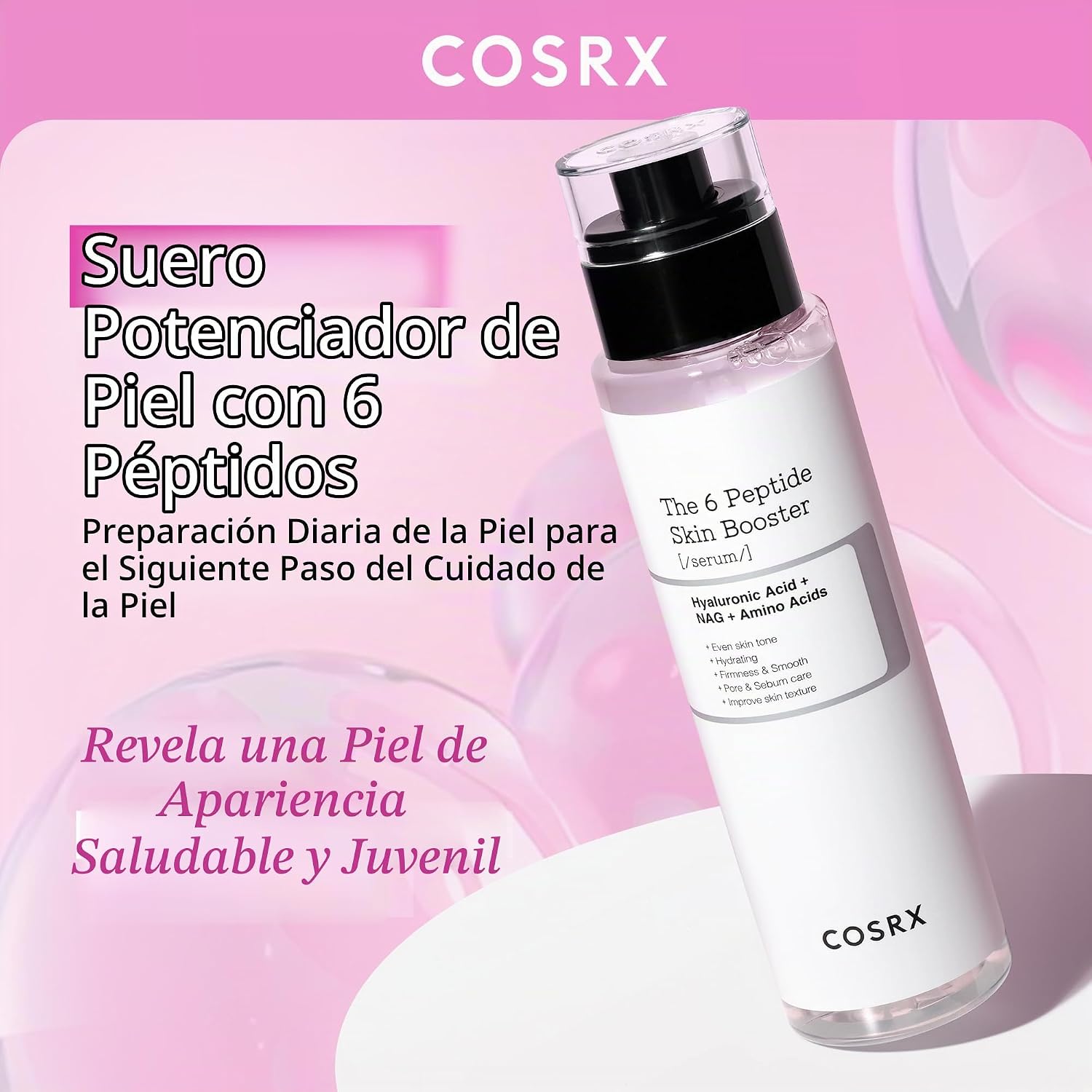 COSRX 6X - SUERO TÓNICO DE COLÁGENO CON PÉPTIDO PARA PIEL OPACA, 5.07 ONZAS - 4