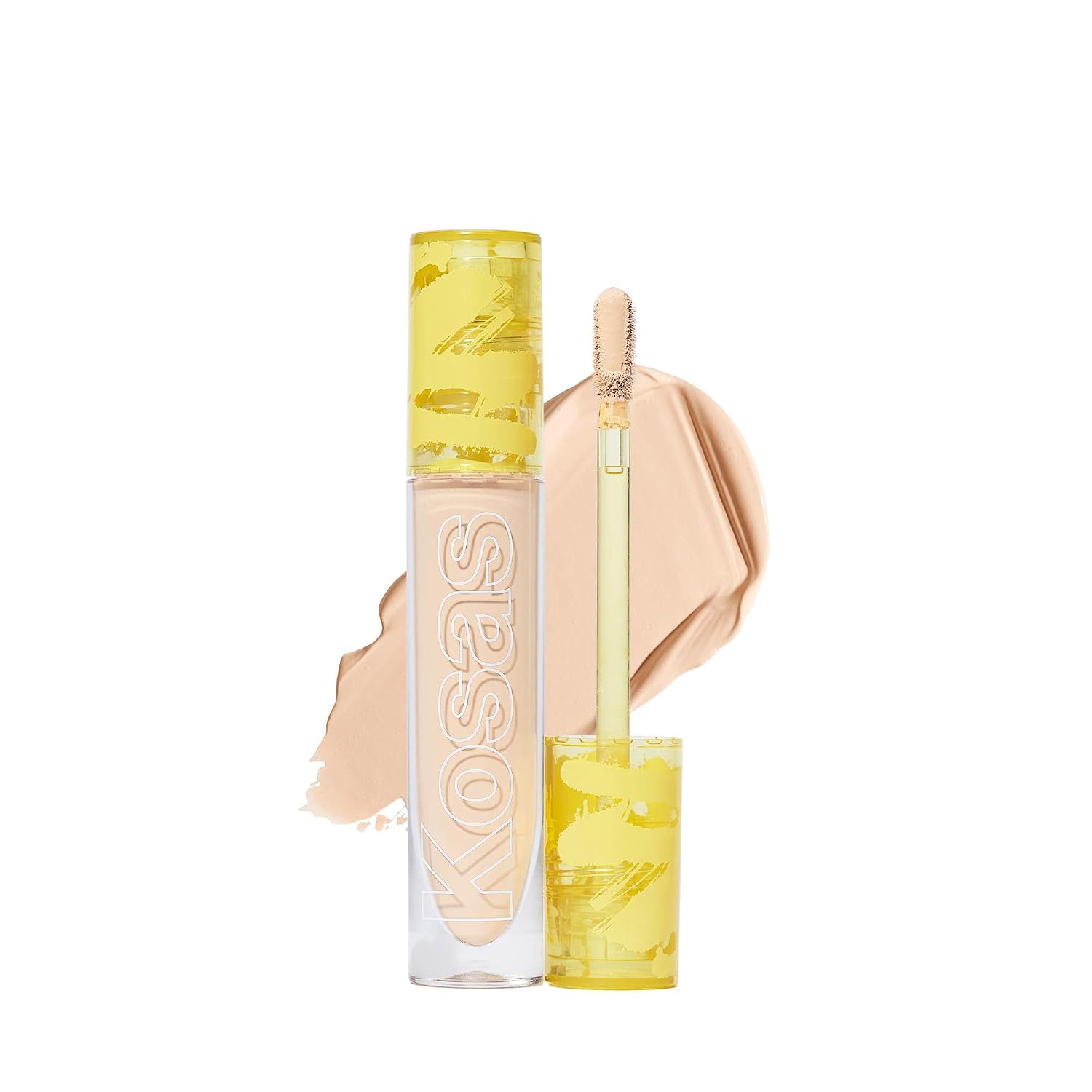 KOSAS REVEALER CORRECTOR - MAQUILLAJE DE COBERTURA MEDIA CON ÁCIDO HIALURÓNICO, OCULTA LAS OJERAS DEBAJO DE LOS OJOS, - 1