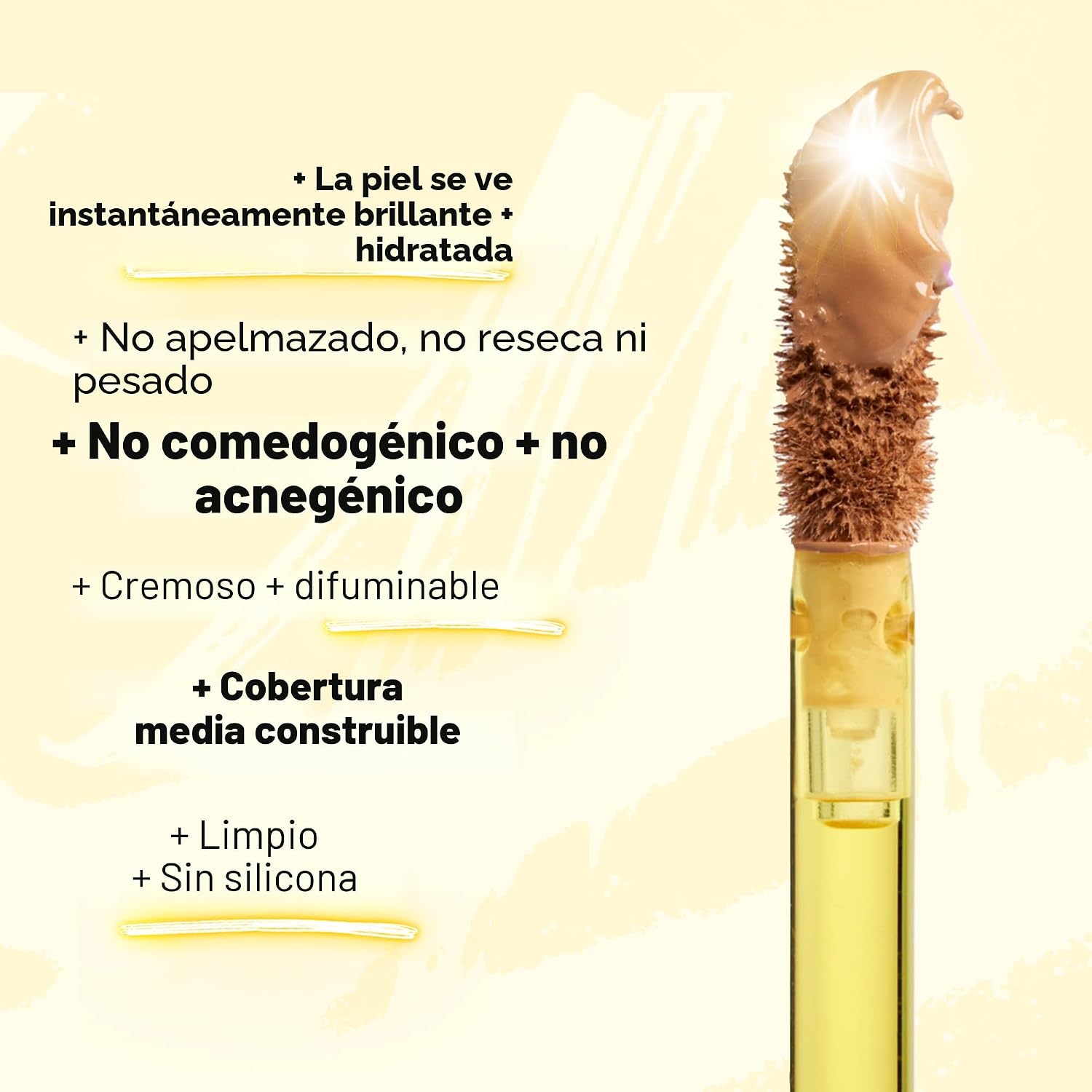 KOSAS REVEALER CORRECTOR - MAQUILLAJE DE COBERTURA MEDIA CON ÁCIDO HIALURÓNICO, OCULTA LAS OJERAS DEBAJO DE LOS OJOS, - 6