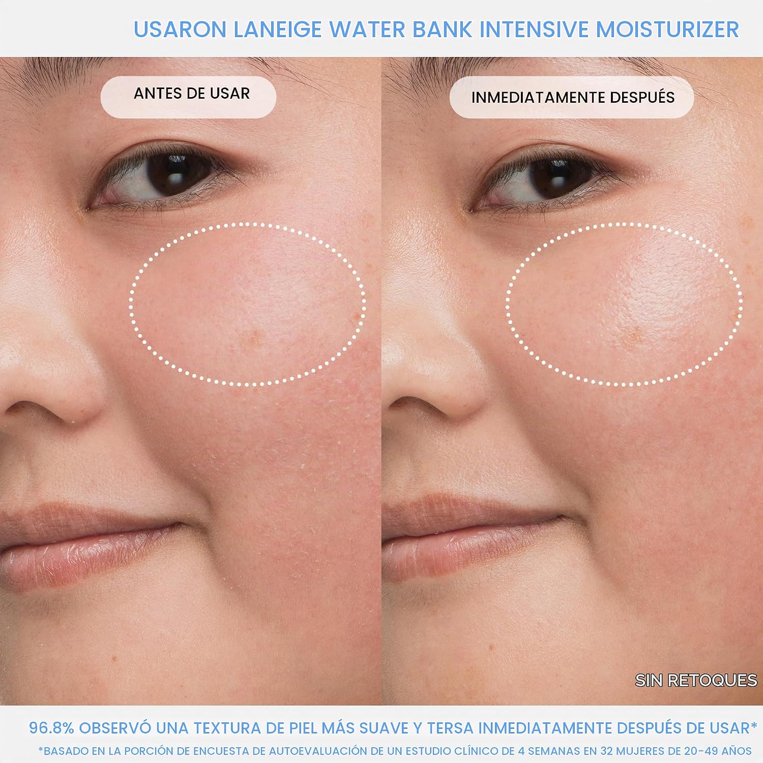 LANEIGE WATER BANK BLUE ÁCIDO HIALURÓNICO HIDRATANTE INTENSIVO: CREMA HIDRATANTE FACIAL PARA PIEL EXTRA SECA CON ESQUALANO - 4