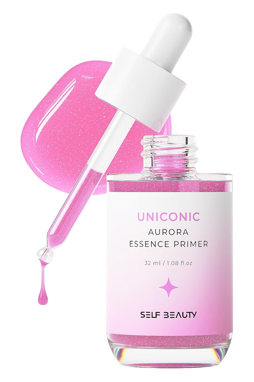 SELFBEAUTY UNICONIC - SUERO FACIAL HIDRATANTE RADIANTE A IMPRIMACIÓN, 1.0 FL OZ, MAQUILLAJE FACIAL PARA PIEL SECA, - 1