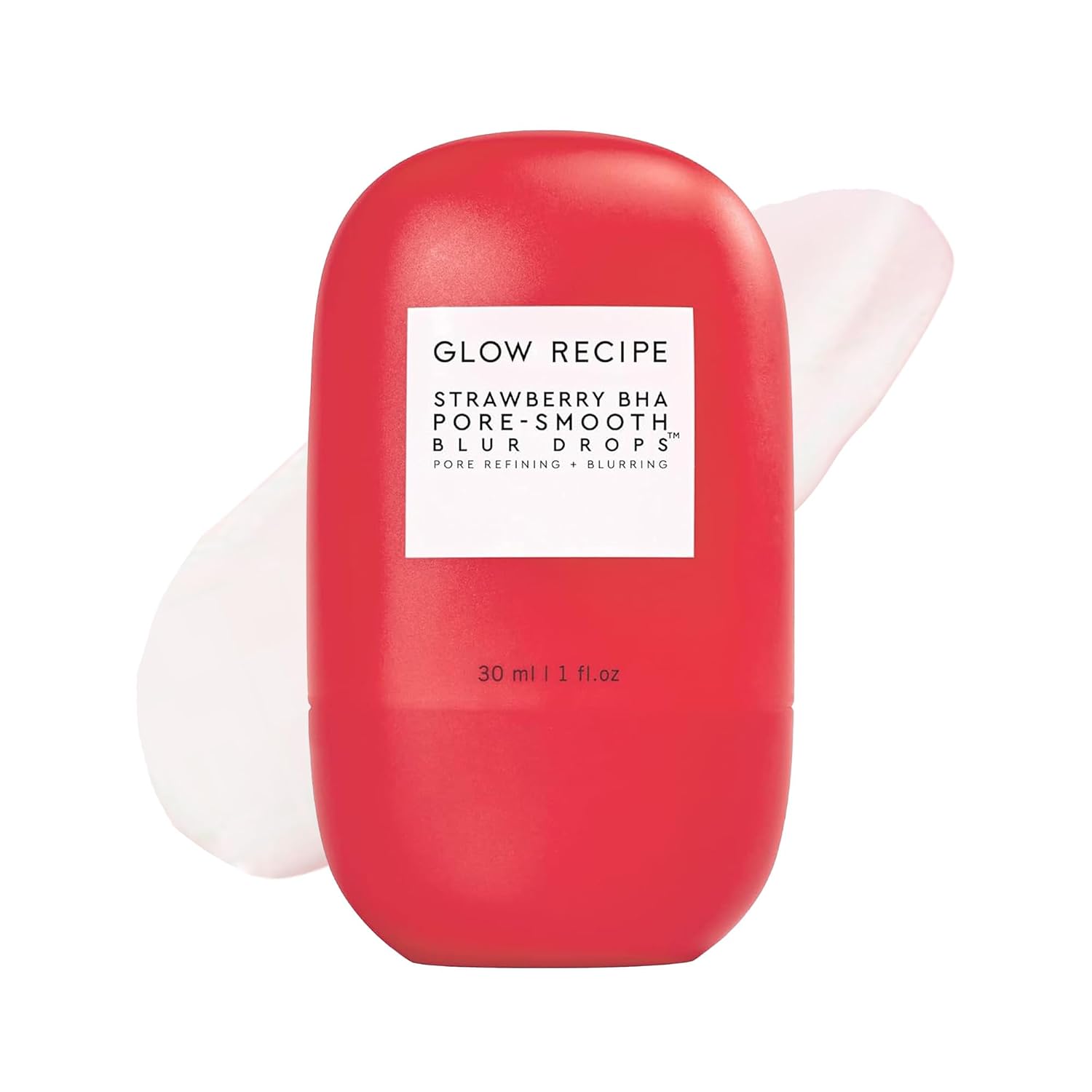 BRILLO GLOW RECIPE BASE DE SUERO BHA DE FRESA, IMPRIMACIÓN MATE BORROSA SIN SILICONA, IMPRIMACIÓN FACIAL MINIMIZADORA - 1