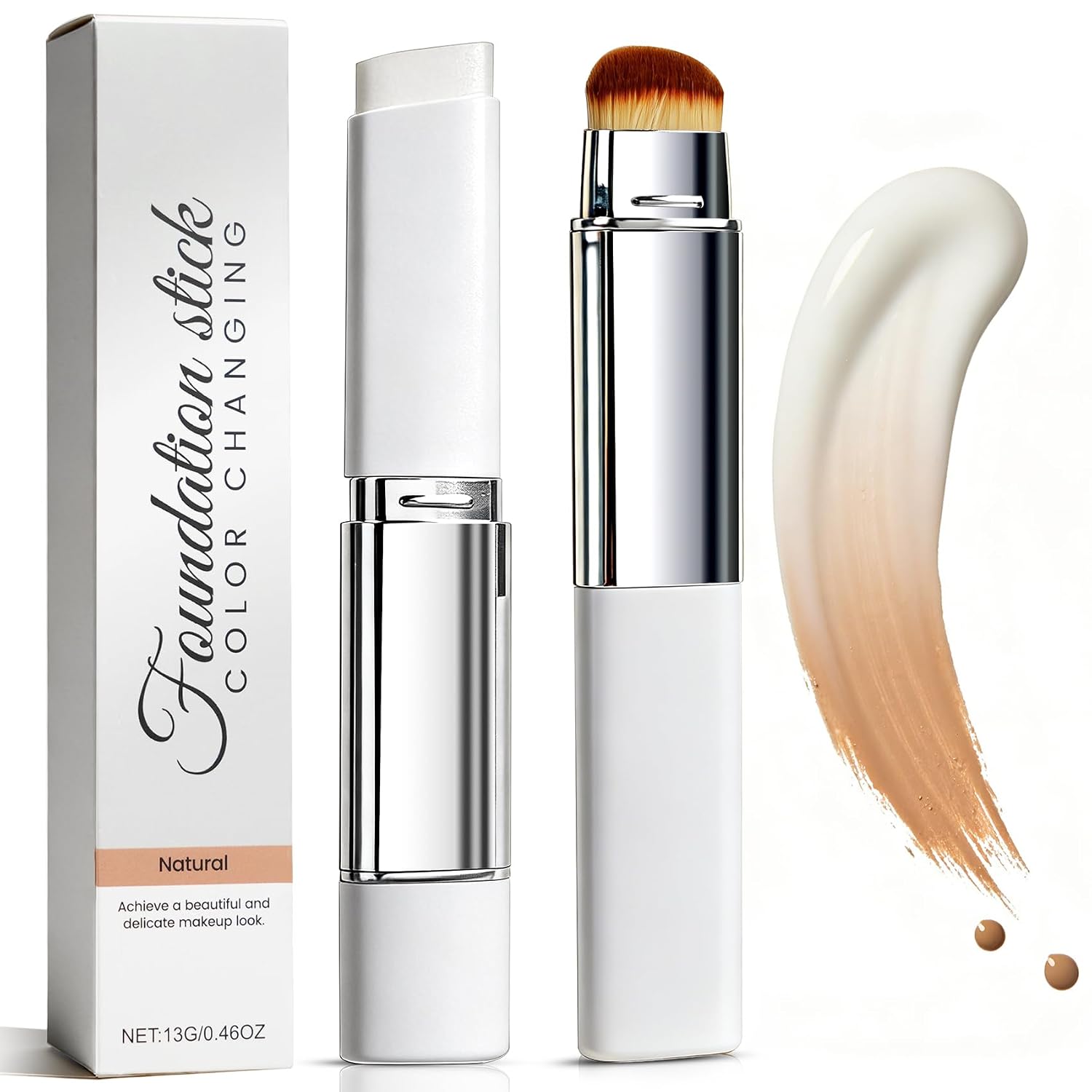 BARRA DE BASE COREANA QUE CAMBIA DE COLOR CON VOLUFILINE, BARRA DE CREMA - 1