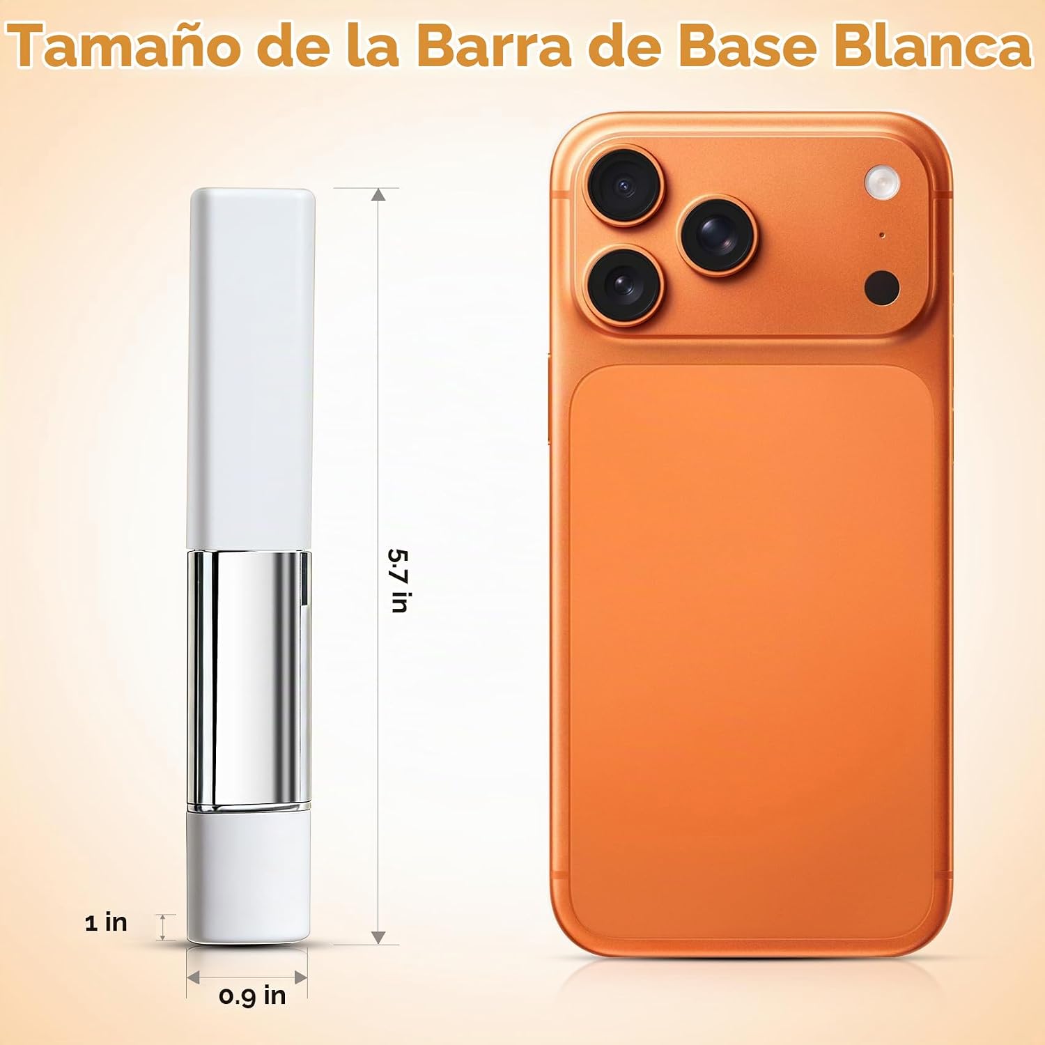 BARRA DE BASE COREANA QUE CAMBIA DE COLOR CON VOLUFILINE, BARRA DE CREMA - 6