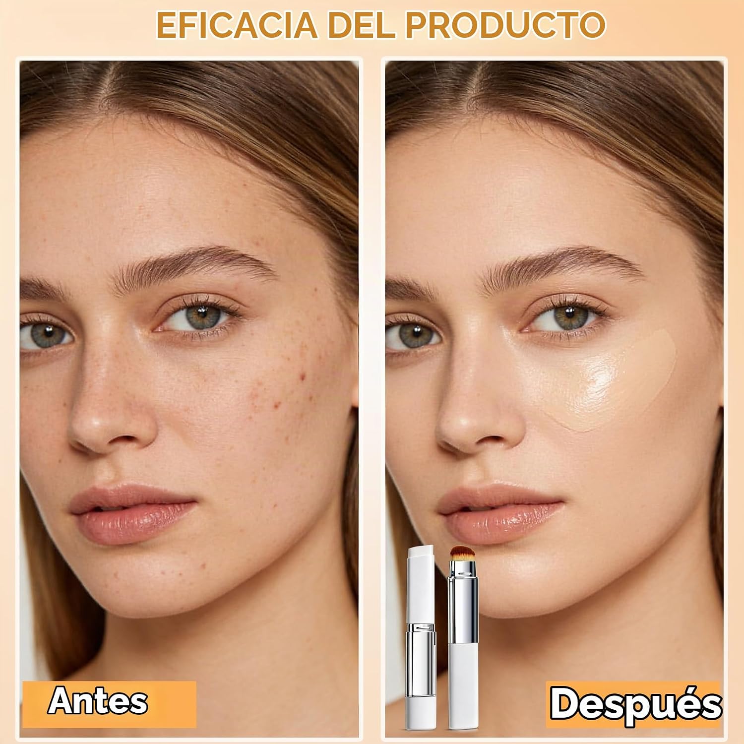 BARRA DE BASE COREANA QUE CAMBIA DE COLOR CON VOLUFILINE, BARRA DE CREMA - 7