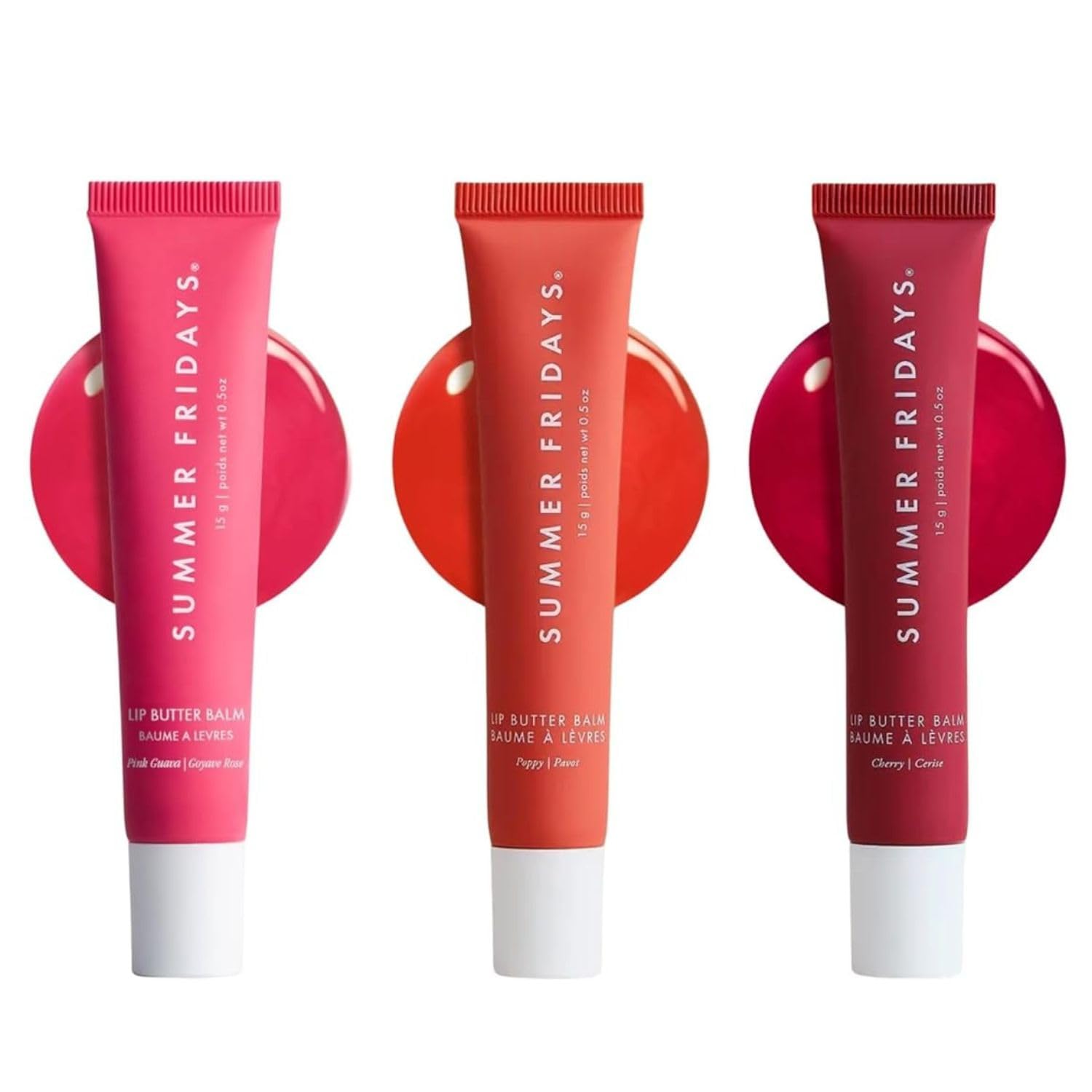 SUMMER FRIDAYS LIP BUTTER BALM SUMMER FRUIT TRIO BÁLSAMO LABIAL HIDRATANTE TEÑIDO PARA HUMEDAD INSTANTÁNEA BRILLO VÍTREO - 1