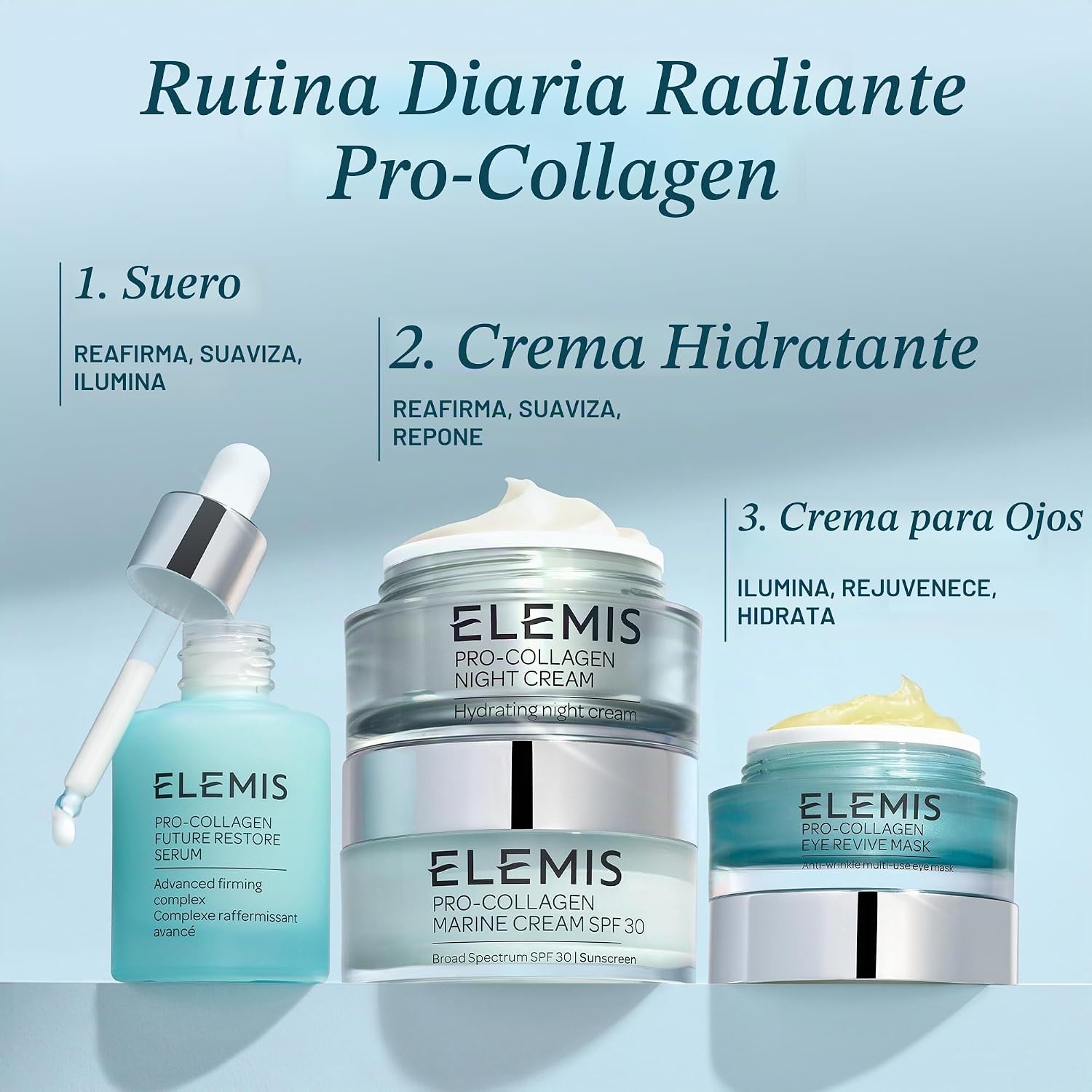 ELEMIS MÁSCARA PRO-COLLAGEN EYE REVIVE TRATAMIENTO MULTIUSOS ANTIARRUGAS QUE ILUMINA, REJUVENECE, RELLENA E HIDRATA - 6