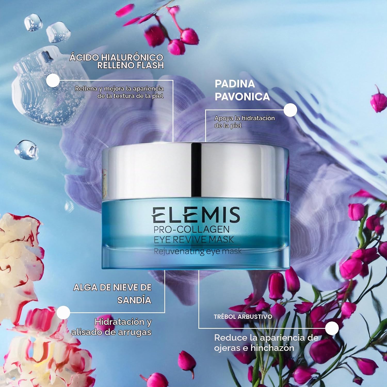 ELEMIS MÁSCARA PRO-COLLAGEN EYE REVIVE TRATAMIENTO MULTIUSOS ANTIARRUGAS QUE ILUMINA, REJUVENECE, RELLENA E HIDRATA - 7
