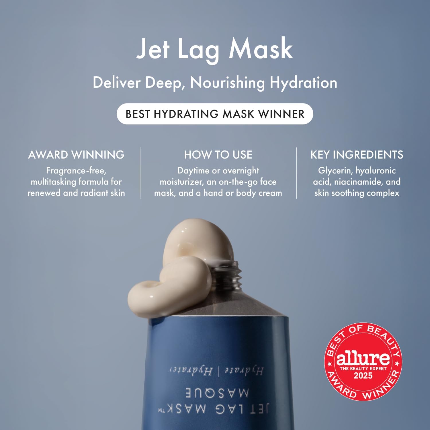 SUMMER FRIDAYS JET LAG MASCARILLA FACIAL MINI - HIDRATANTE FACIAL Y MASCARILLA ENRIQUECIDA CON ÁCIDO HIALURÓNICO, - 2