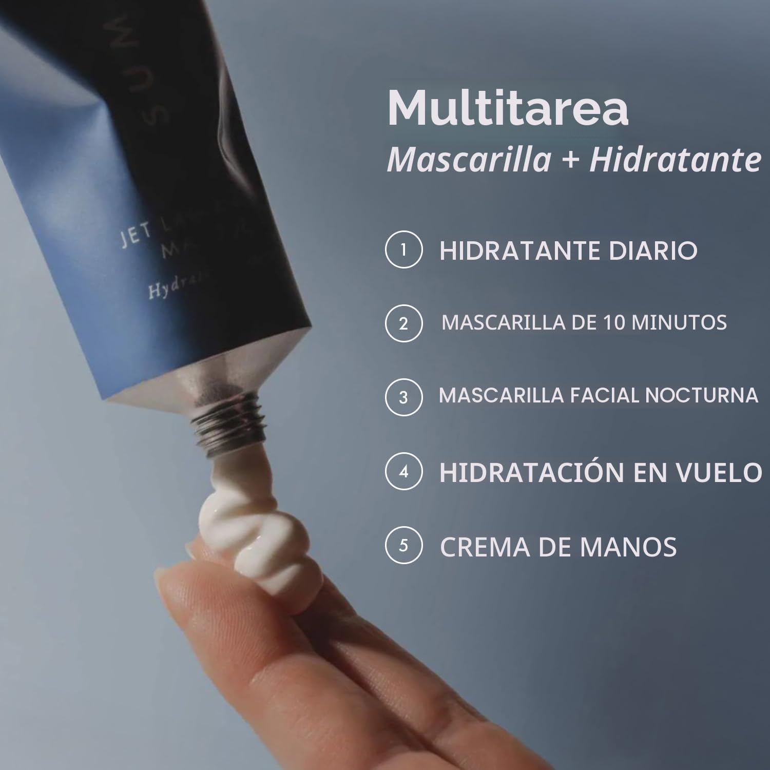 SUMMER FRIDAYS JET LAG MASCARILLA FACIAL MINI - HIDRATANTE FACIAL Y MASCARILLA ENRIQUECIDA CON ÁCIDO HIALURÓNICO, - 5
