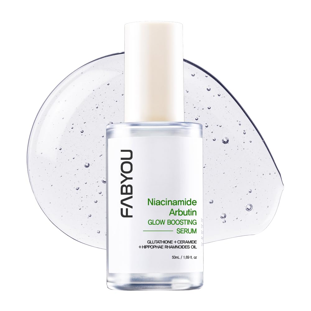 NIACINAMIDE ARBUTIN BRILLO GLOW BOOSTING SÉRUM FACIAL CONCENTRADO 1.69 FL OZ VIDRIO COREANO PARA EL CUIDADO DE LA PIEL, - 1