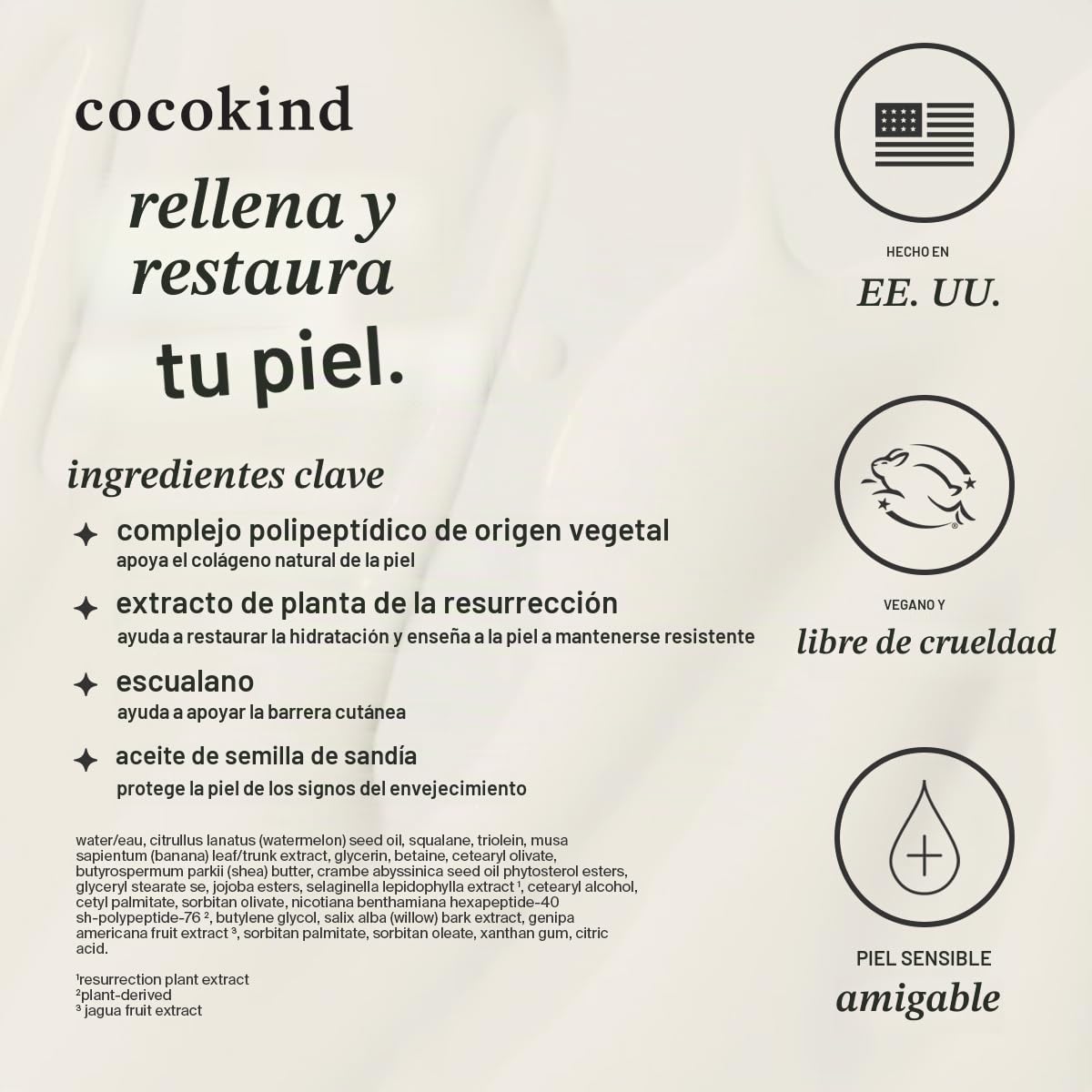 COCOKIND RESURRECTION - CREMA POLIPEPTÍDICA, 1.7 ONZAS LÍQUIDAS - 7