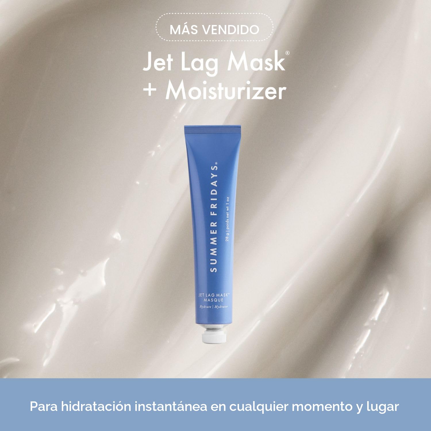 SUMMER FRIDAYS HYDRATION TRIO - MÁSCARA DE JET LAG TAMAÑO VIAJE BÁLSAMO LABIAL DE TAMAÑO COMPLETO EN CHOCOLATE CALIENTE - 2