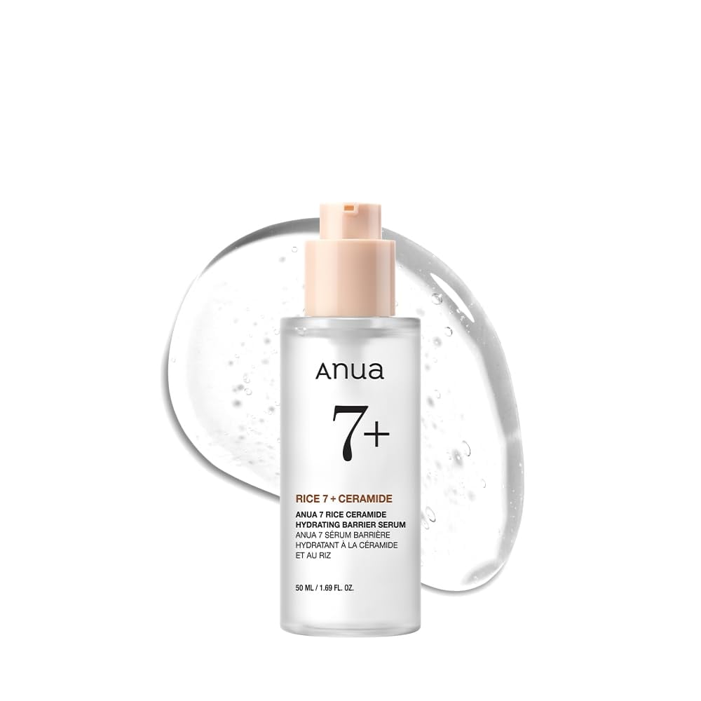 ANUA RICE CERAMIDE 7 SUERO HIDRATANTE DE BARRERA, SUERO HIDRATANTE PARA LA CARA, ARROZ, ÁCIDO HIALURÓNICO, NIACINAMIDA, SIN - 1