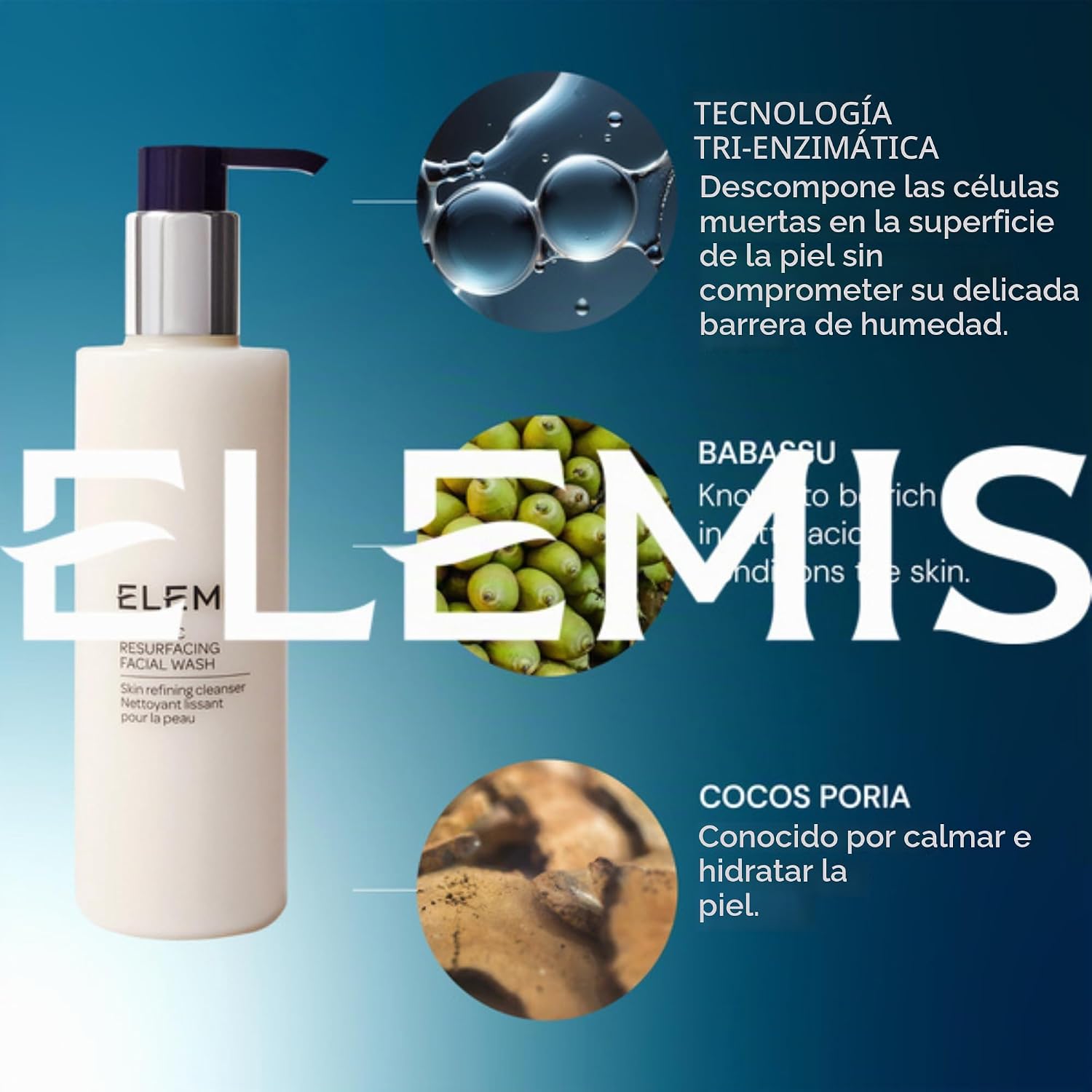 ELEMIS LAVADO FACIAL DYNAMIC RESURFACING, LAVADO FACIAL EXFOLIANTE ANTI-ENVEJECIMIENTO Y GEL LIMPIADOR ENZIMĂTICO PARA TODO - 7