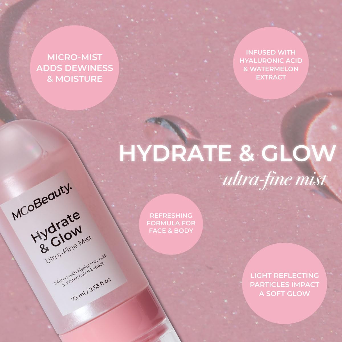 MCOBEAUTY HYDRATE Y BRILLO GLOW ULTRA FINE MIST - BRUMA FACIAL HIDRATANTE - 5