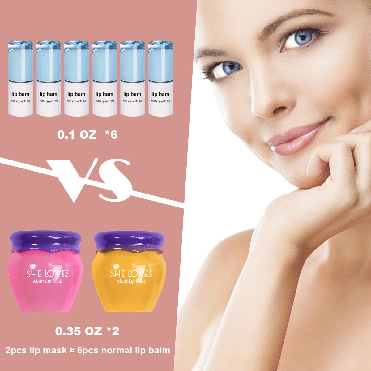 2 PIEZAS MĂSCARA LABIAL NOCTURNA, BĂLSAMO LABIAL REPARADOR DE DĂA Y NOCHE CON MIEL Y SAKURA, BĂLSAMO DE ABEJA PARA DIFUMINAR - 4