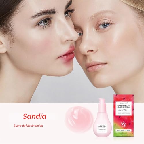 SUERO FACIAL HIDRATANTE DE SANDÍA, ILUMINADOR LÍQUIDO DE IMPRIMACIÓN DE BRILLO HIDRATANTE. - 6