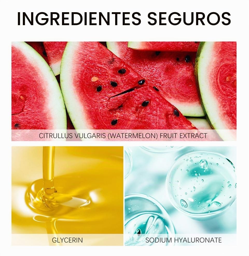 SUERO FACIAL HIDRATANTE DE SANDÍA, ILUMINADOR LÍQUIDO DE IMPRIMACIÓN DE BRILLO HIDRATANTE. - 7