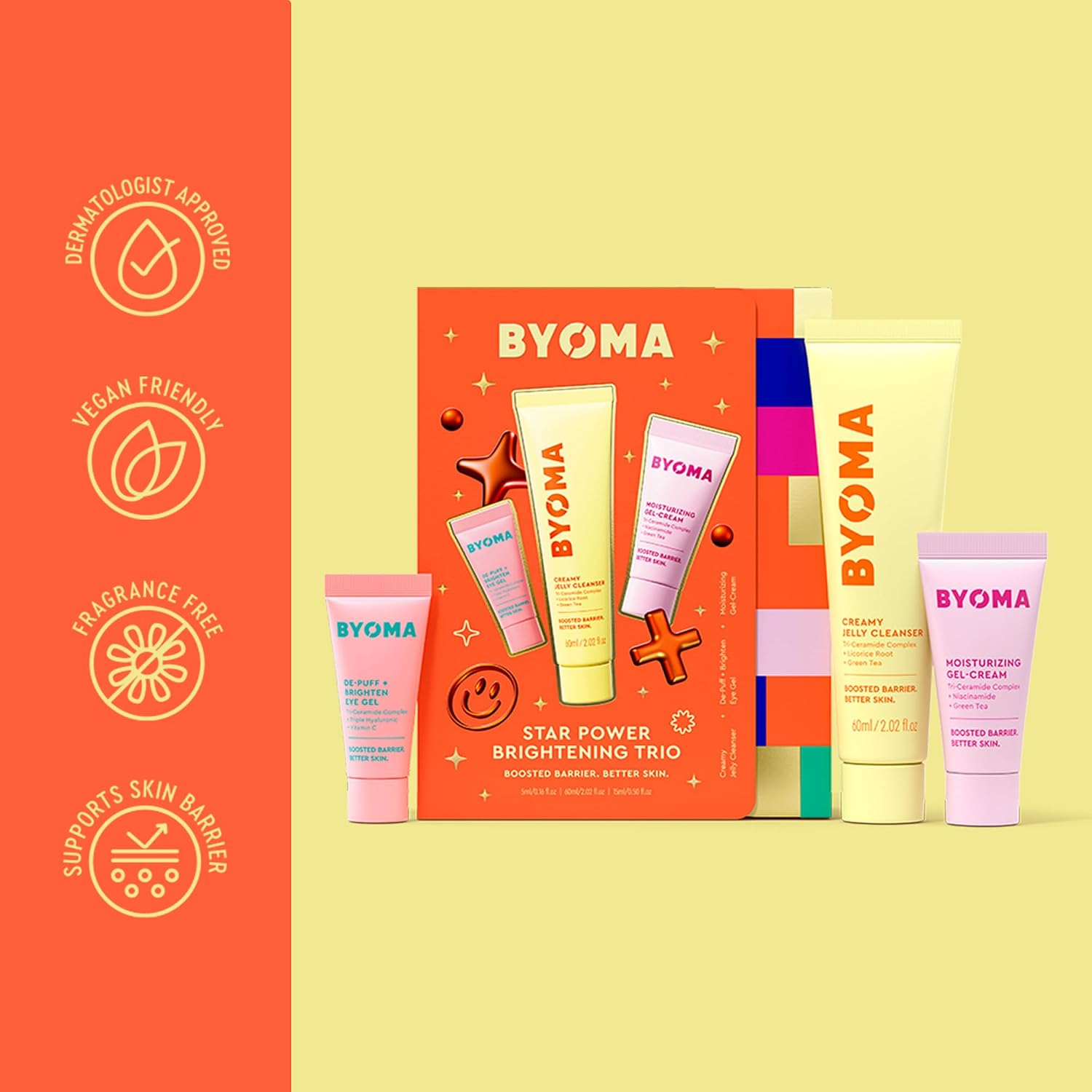 BYOMA STAR POWER ILUMINADOR ACLARADOR TRIO TRAVEL SIZE - KIT DE MAQUILLAJE SET DE CUIDADO DE LA PIEL - 6