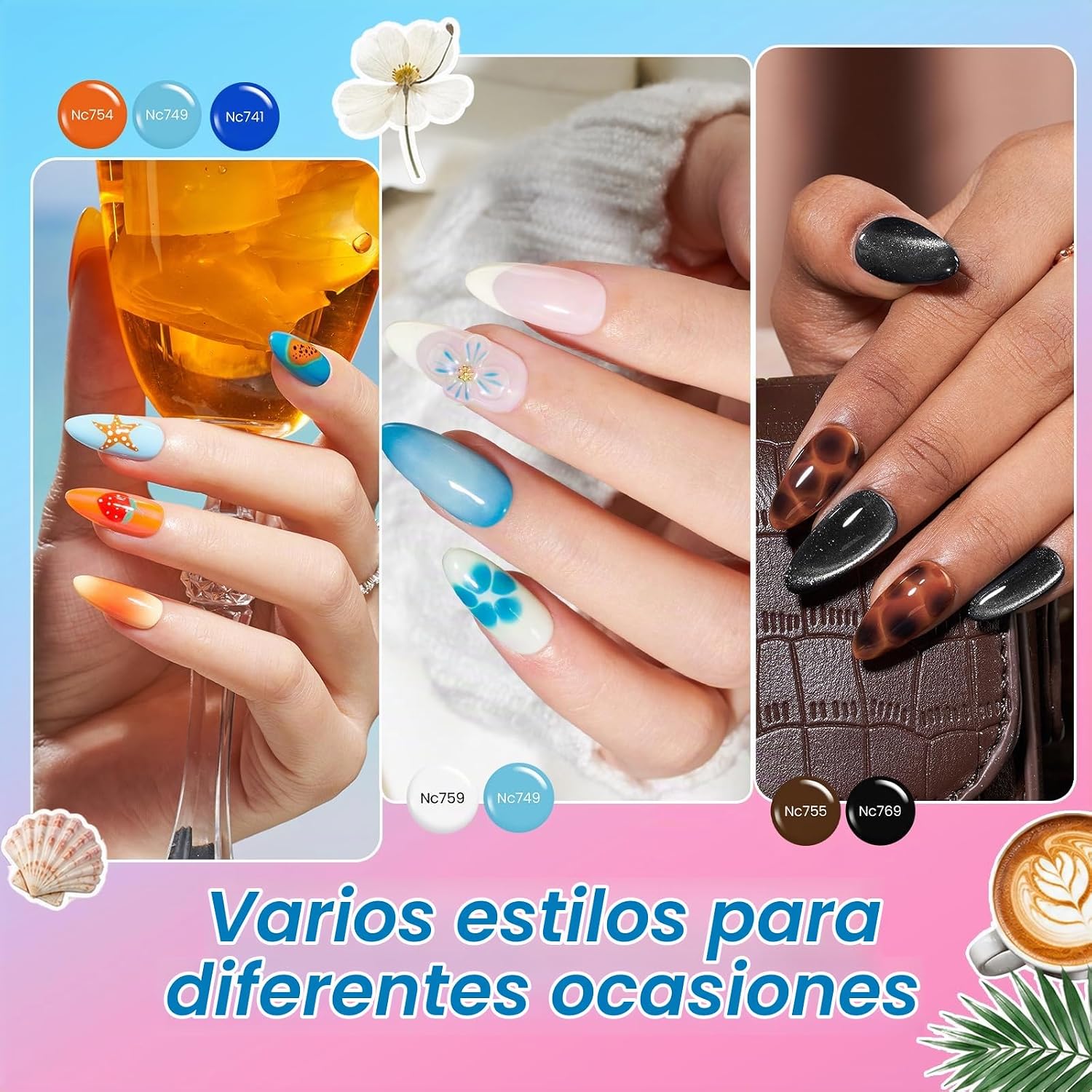 BEETLES DEAL BOX - KIT DE MAQUILLAJE DE ESMALTE DE UÑAS DE GEL CON LUZ UV, 32 COLORES, 68 PIEZAS - 4